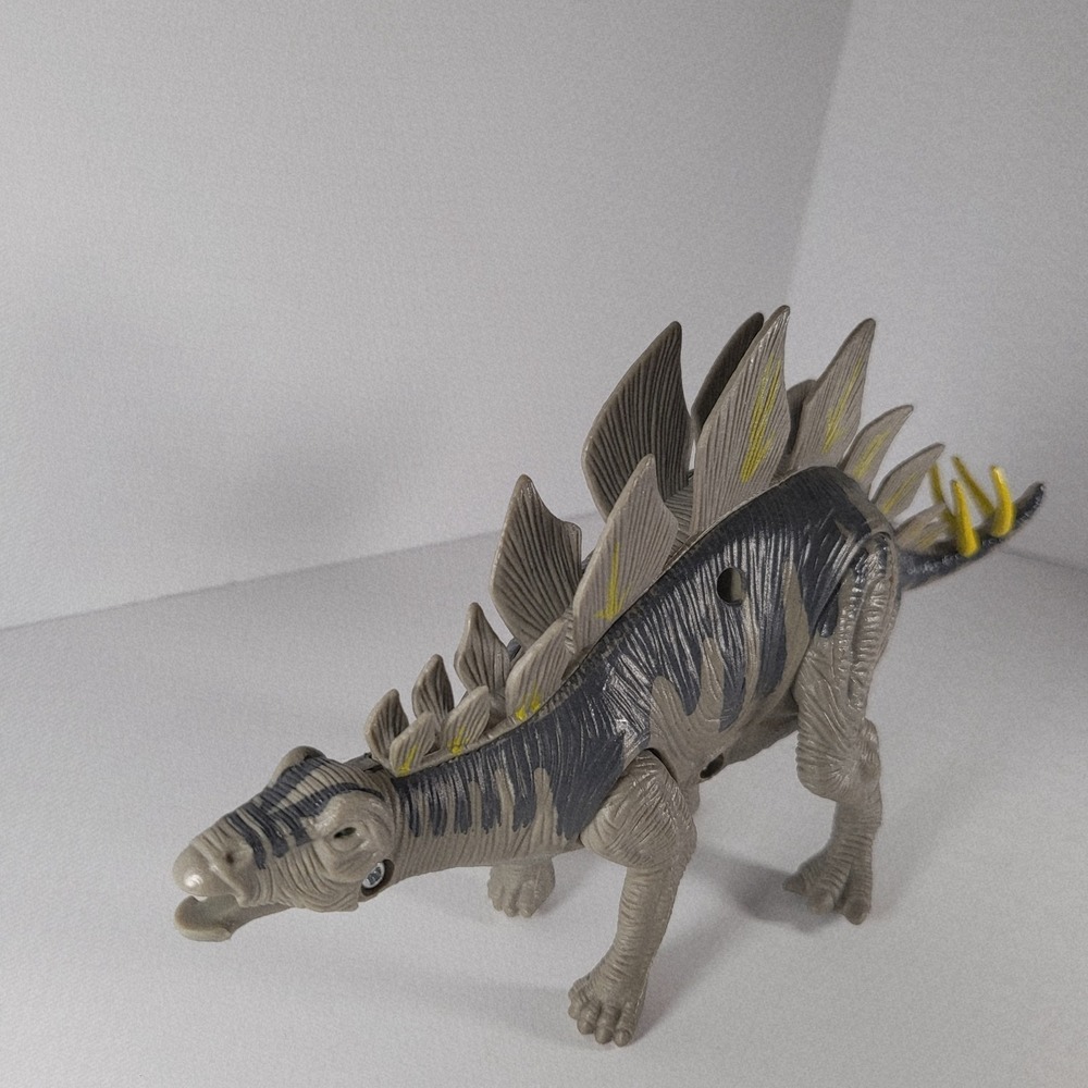 Kid Galaxy Dinosaur Lights & Sounds Stegosaurus Fully Posable Tested Working - Picture 2 of 5